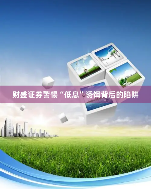 财盛证券警惕“低息”诱饵背后的陷阱